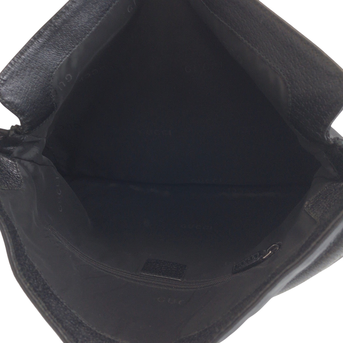 GUCCI Shoulder Bag 001 3355 Nylon Black SilverMetal One Shoulder Bag Jackie Women Used Authentic