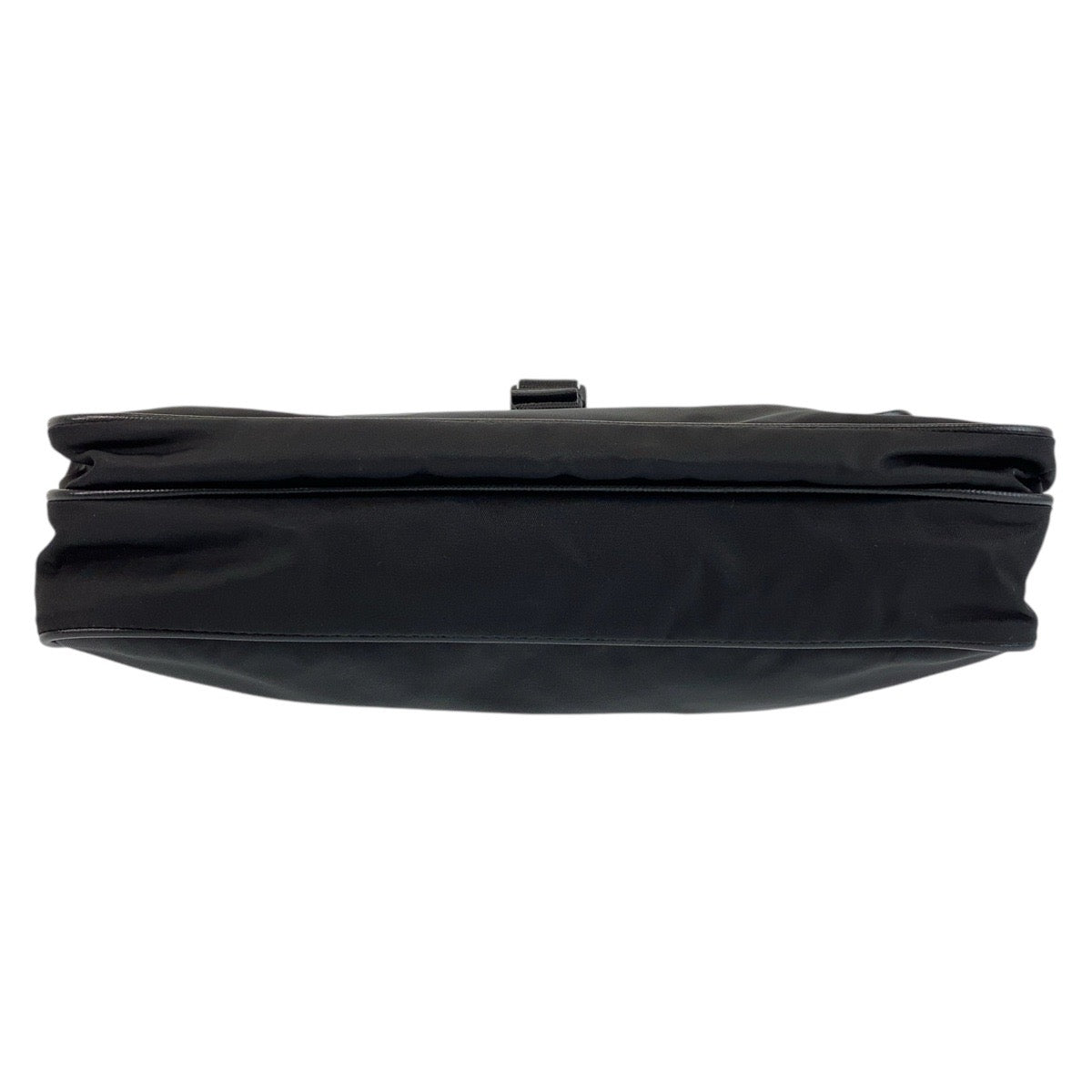 PRADA Shoulder Bag Nylon Black SilverMetal Crossbody Shoulder Bag Messenger Bag Test Triangle With logo Women Used Authentic