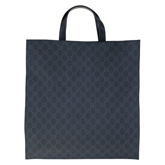 GUCCI Tote Bag 495559 GG Supreme canvas, leather Black Black Multicolor SilverMetal Tote Bag Shoulder Bag 2way Sherry Line Courier Emblem embroidery mens Used Authentic