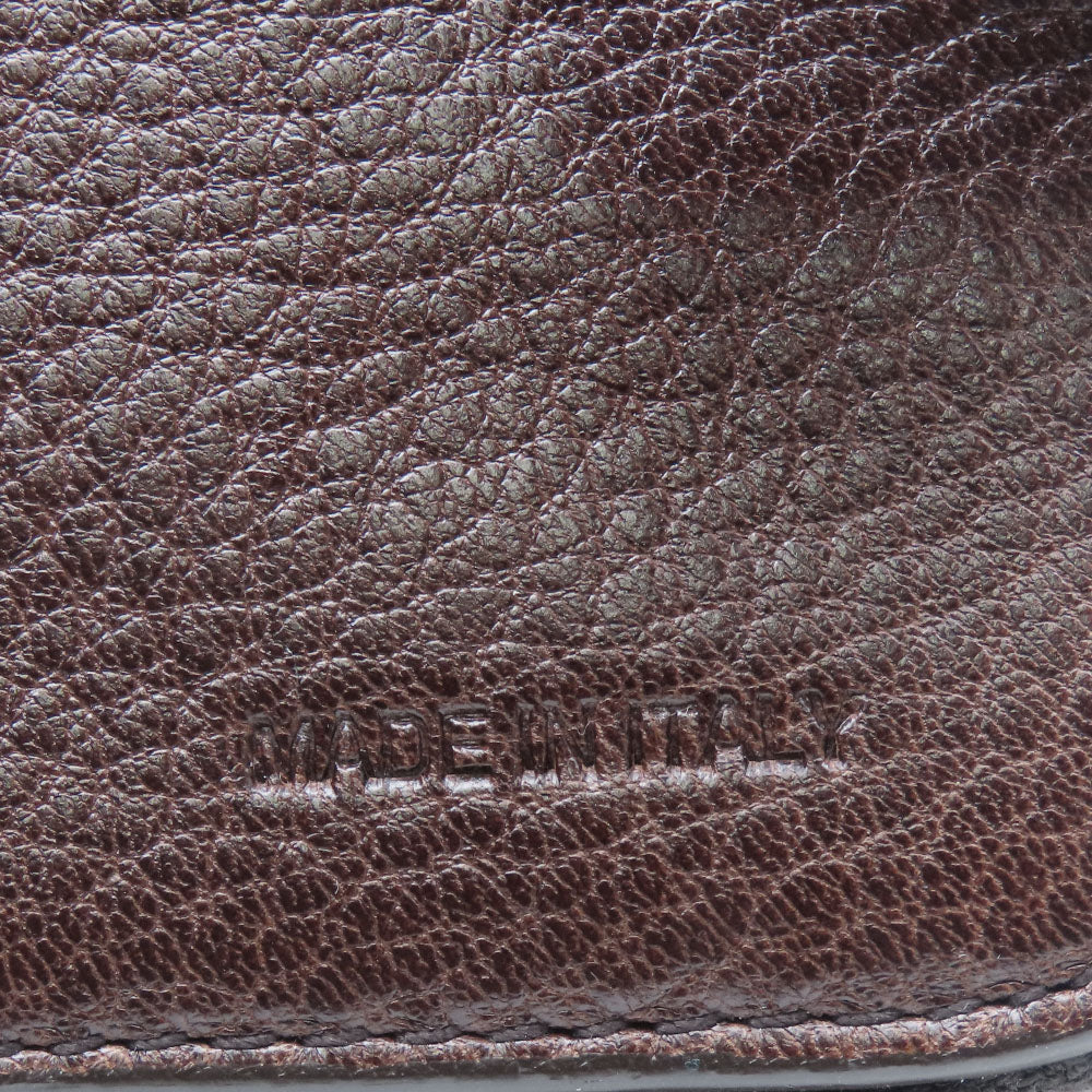 PRADA Bifold Wallet 1M0522 leather Brown Women Used Authentic
