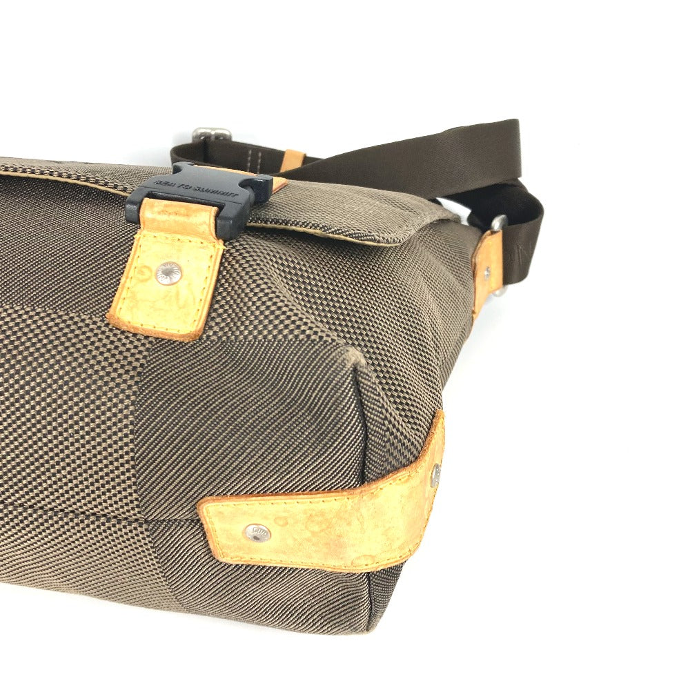 LOUIS VUITTON Shoulder Bag M93077 Damier Jean Canvas khaki Damier Jean Roux unisex(Unisex) Used Authentic