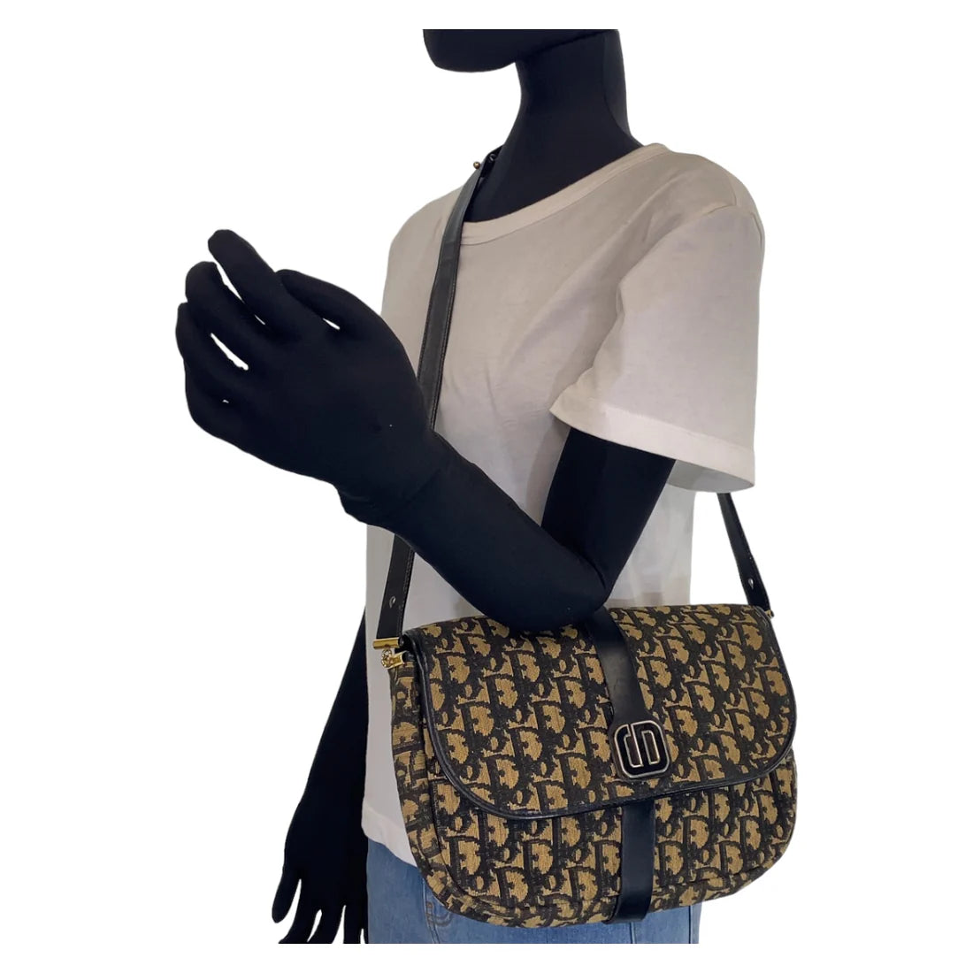 DIOR Monogram Oblique Shoulder Handbag