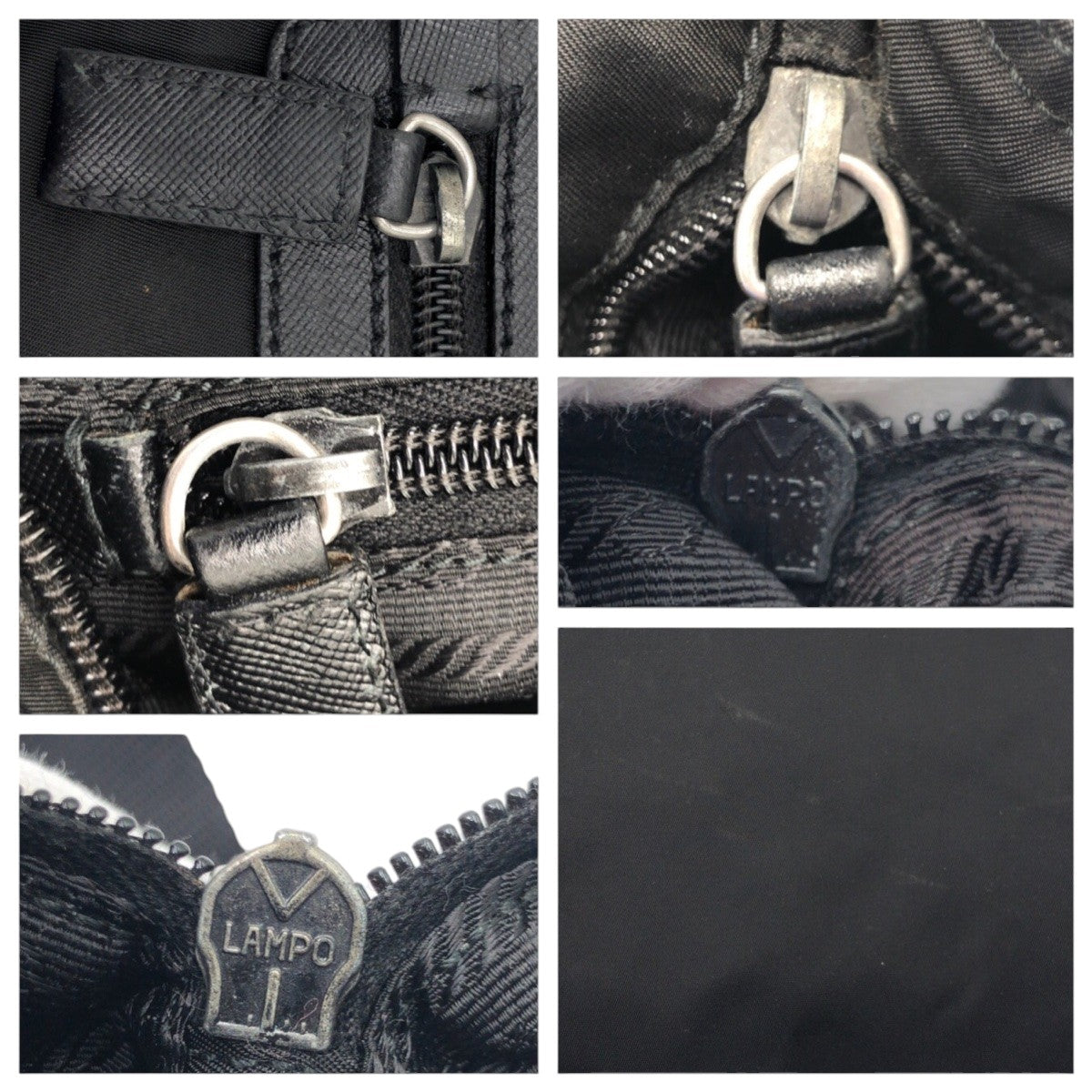 PRADA Shoulder Bag Nylon Black black Shoulder Bag Unisex Test Triangular logo Women Used Authentic