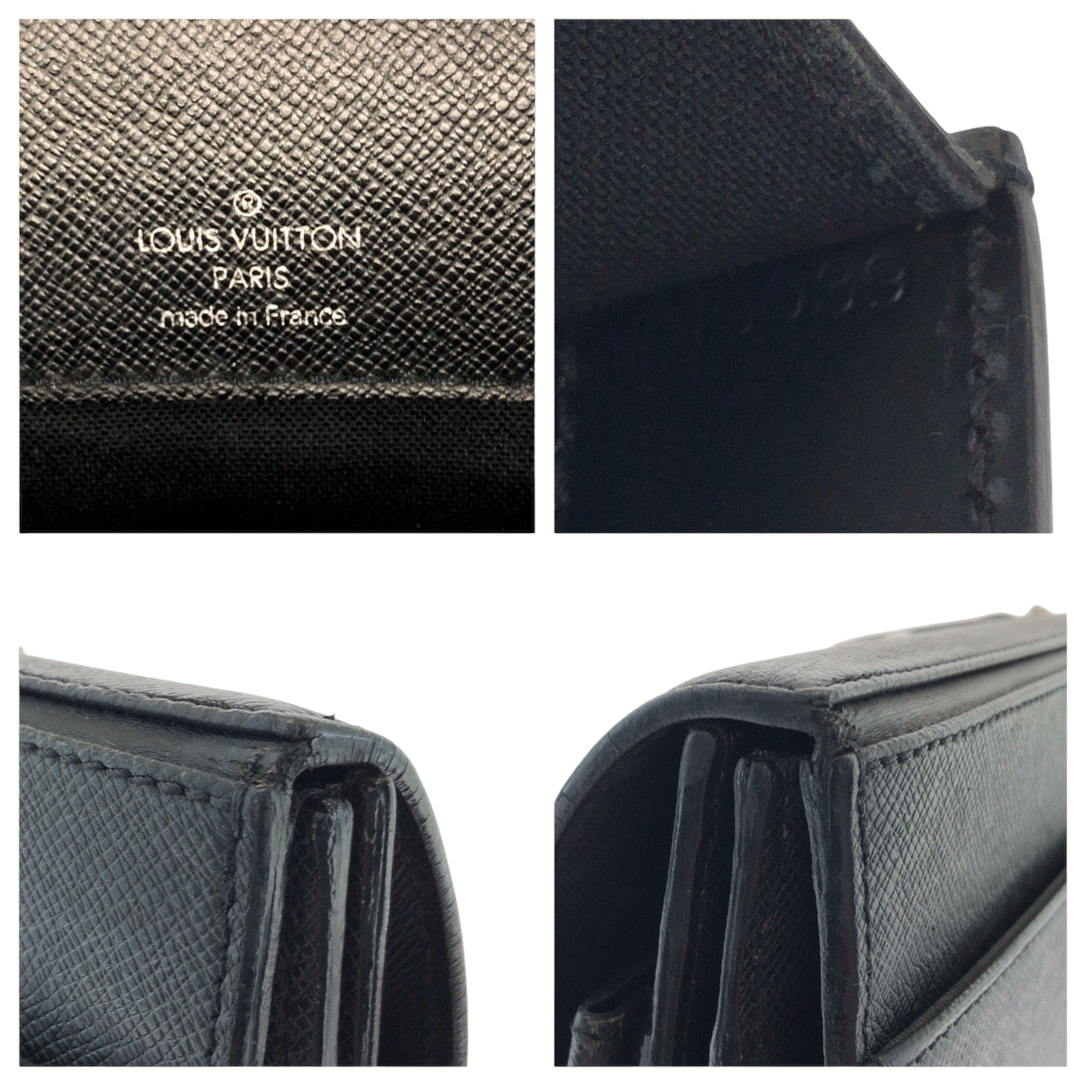 LOUIS VUITTON Business bag M31052 Taiga Aldoise black Business bag handbag Taiga Robusto 1 mens Used Authentic