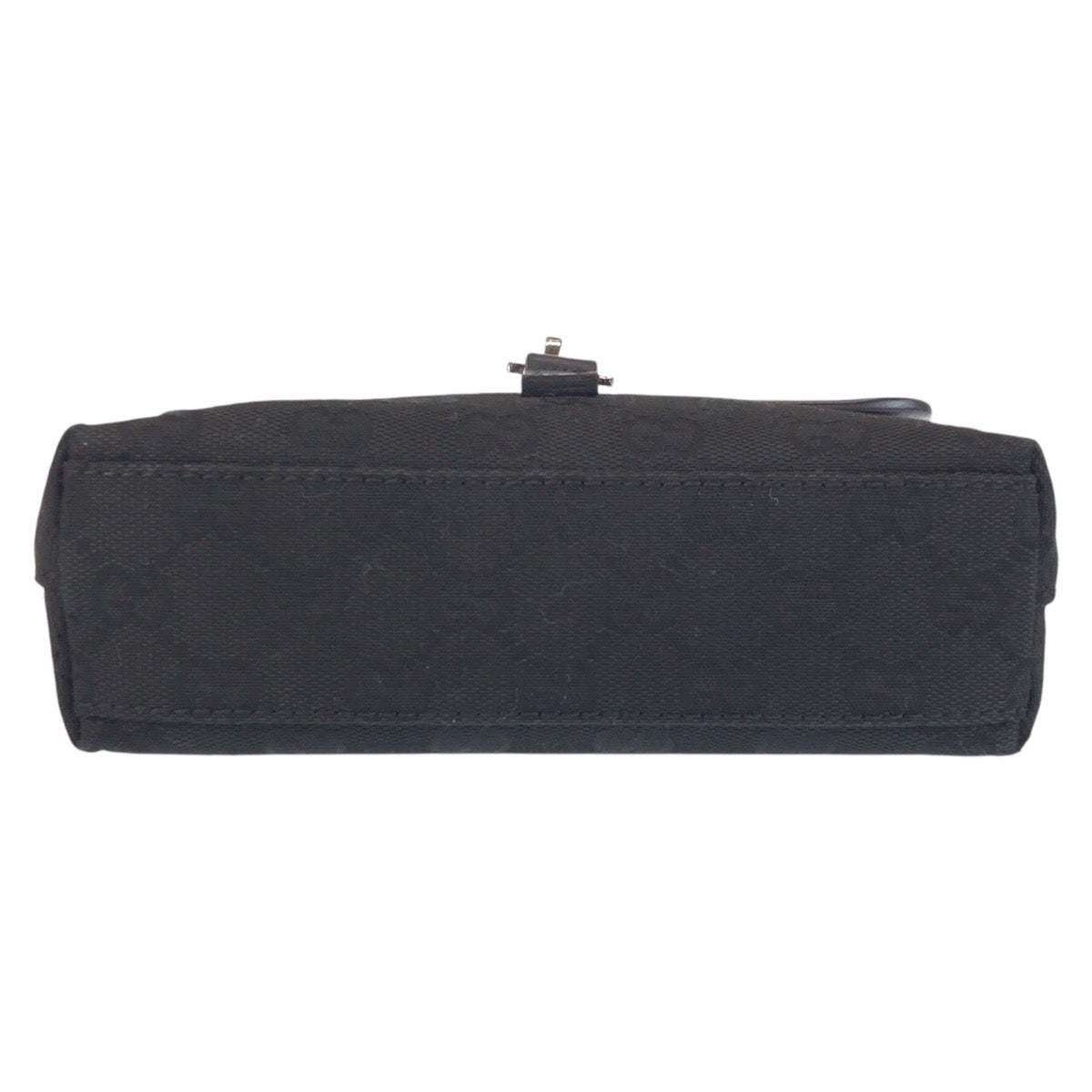 GUCCI Sling bag 92543 GG canvas Black SilverMetal Sling bag Bum bag Women Used Authentic