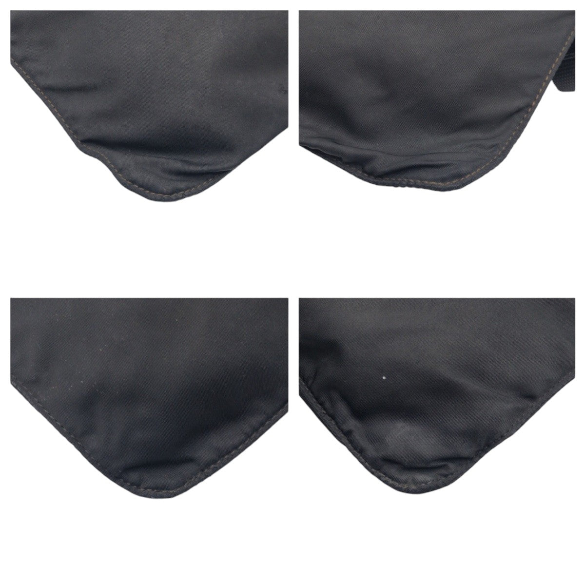 PRADA Shoulder Bag Nylon Black black Shoulder Bag Sacoche Unisex Test Triangular logo mens Used Authentic
