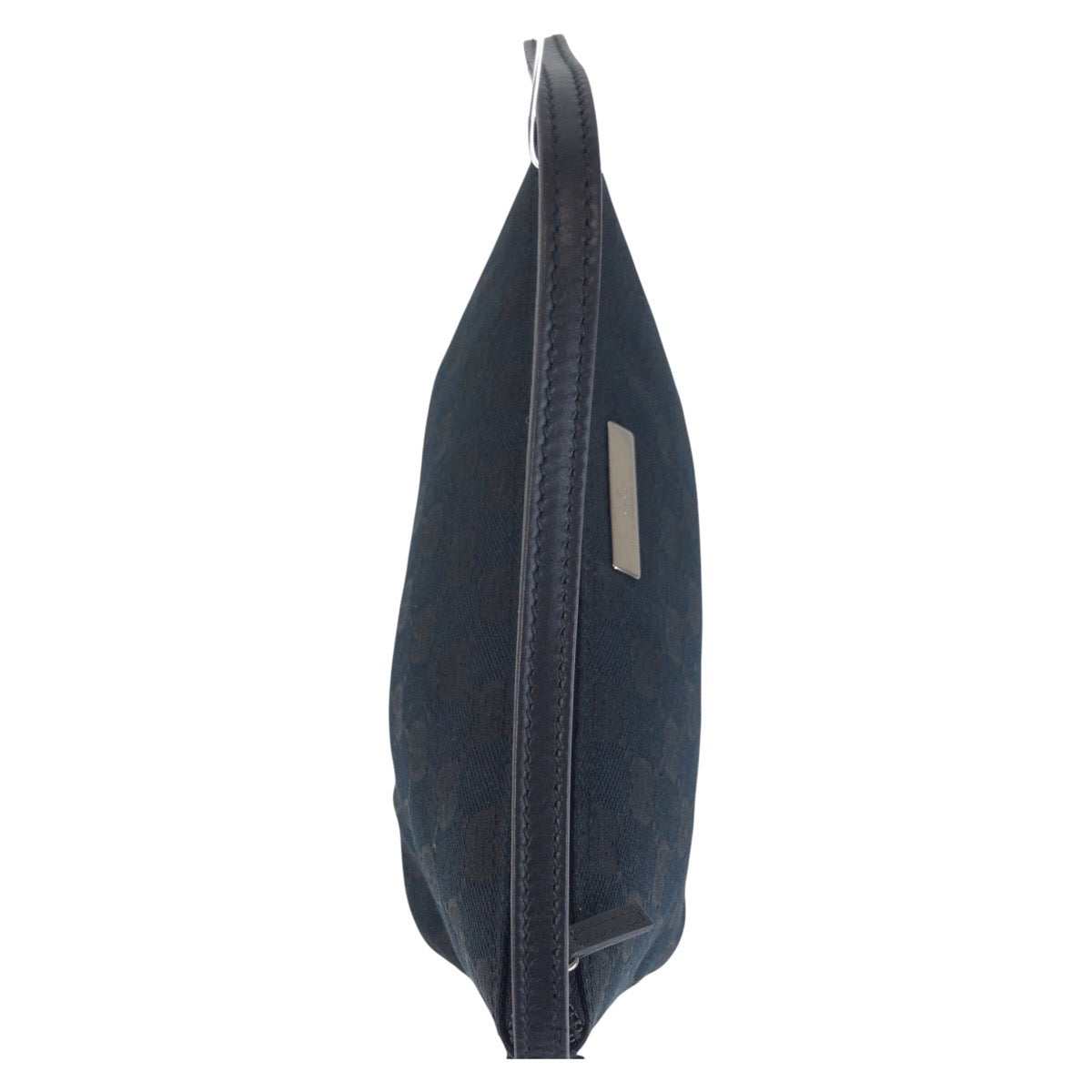 GUCCI Handbag 039 1103 GG canvas, leather Navy Black Handbag accessory pouch Women Used Authentic