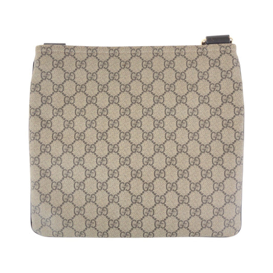 GUCCI Shoulder Bag 295257 GG Supreme canvas, leather Brown Gray Gold Metal Shoulder Bag pochette Women Used Authentic