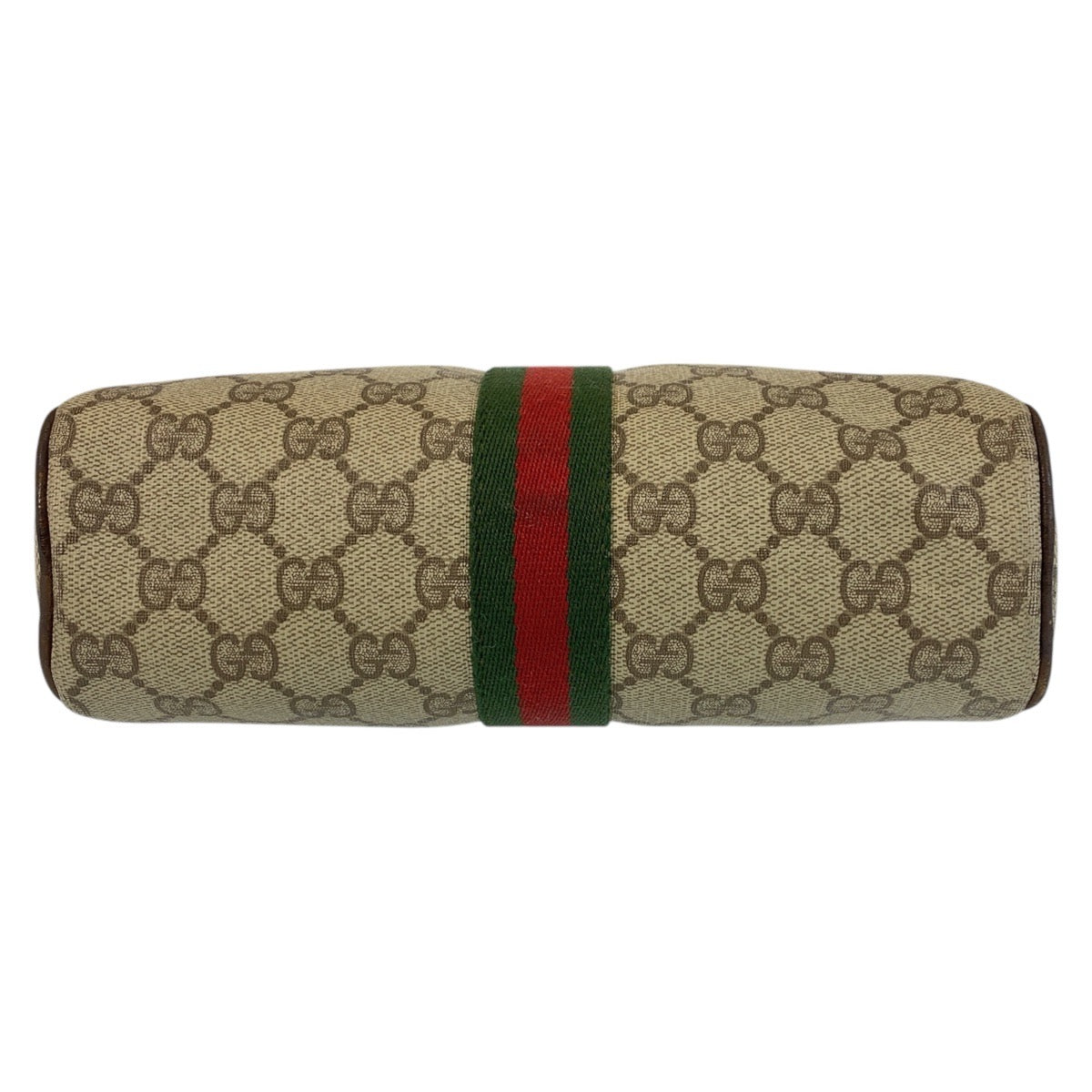 GUCCI Shoulder Bag 51 01 3552 GG Supreme canvas, leather Beige Brown Gold Metal Shoulder Bag pochette Sherry line Women Used Authentic