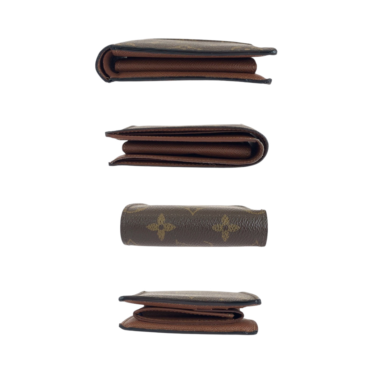 LOUIS VUITTON Bifold Wallet M61675 PVC Brown Folding wallet Compact wallet Monogram Portefeuille Marco mens Used Authentic