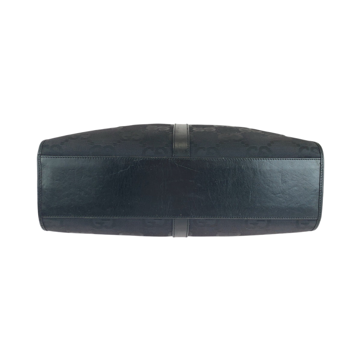 GUCCI Tote Bag 002 1064 GG canvas black Tote Bag handbag Jackie Women Used Authentic