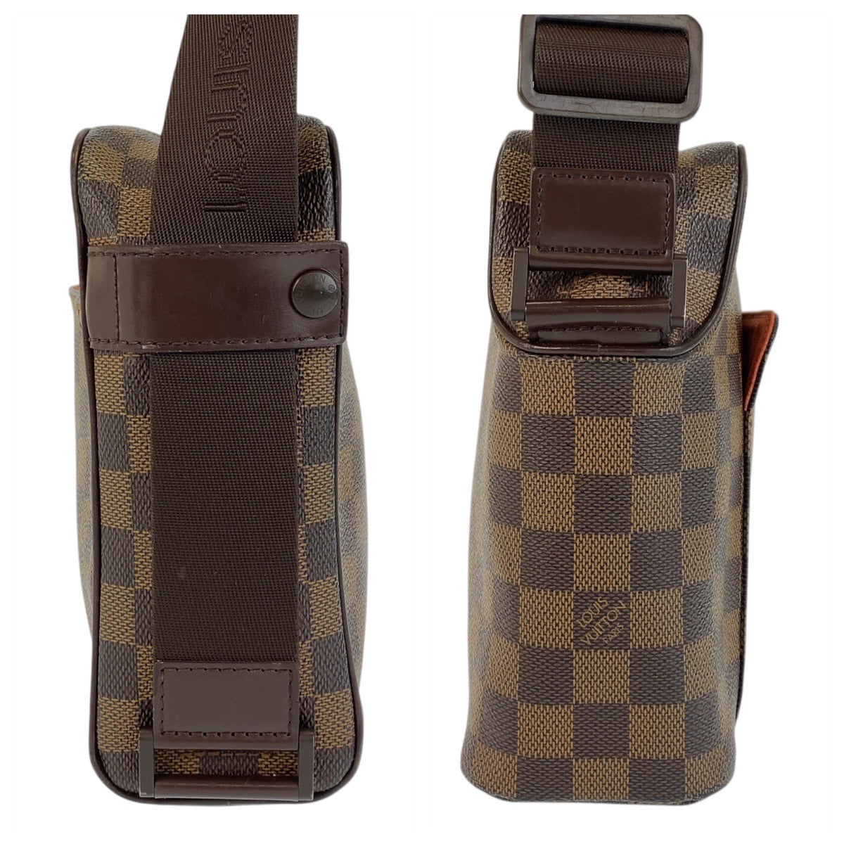 LOUIS VUITTON Shoulder Bag N41442 PVC Brown Gold Metal Shoulder Bag pochette Damier Olaf Women Used Authentic