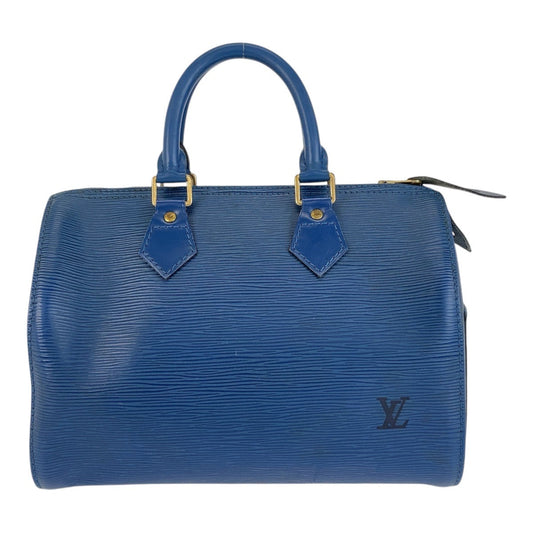 LOUIS VUITTON Handbag M43015 leather blue Handbag Boston Duffel bag Epi Speedy 25 Women Used Authentic