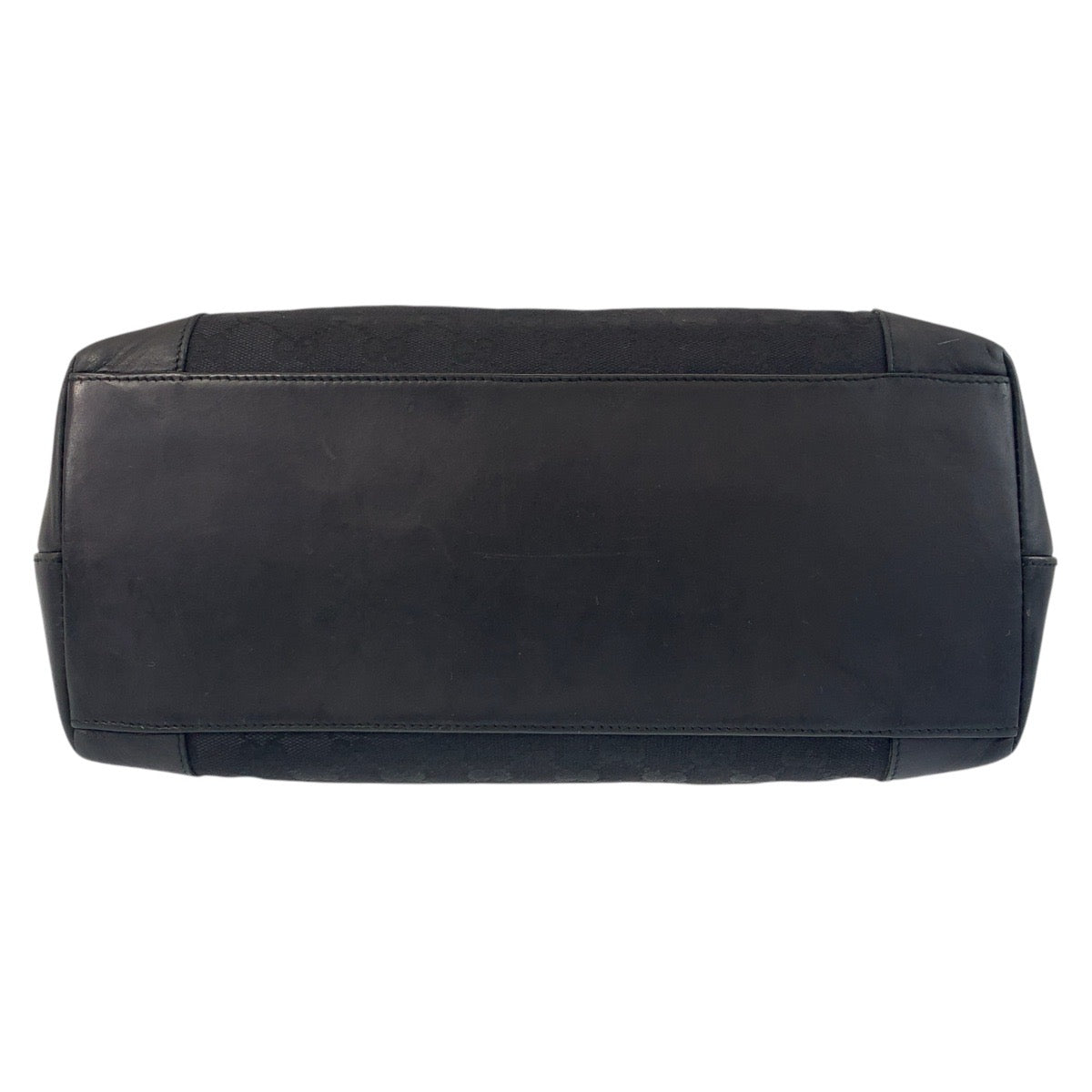 GUCCI Tote Bag 002 1121 GG canvas, leather Black black Tote Bag Women Used Authentic