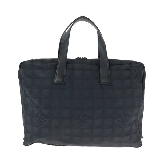 CHANEL Business bag A15974 Nylon Black SilverMetal Business bag handbag New travel line COCO Mark Women Used Authentic
