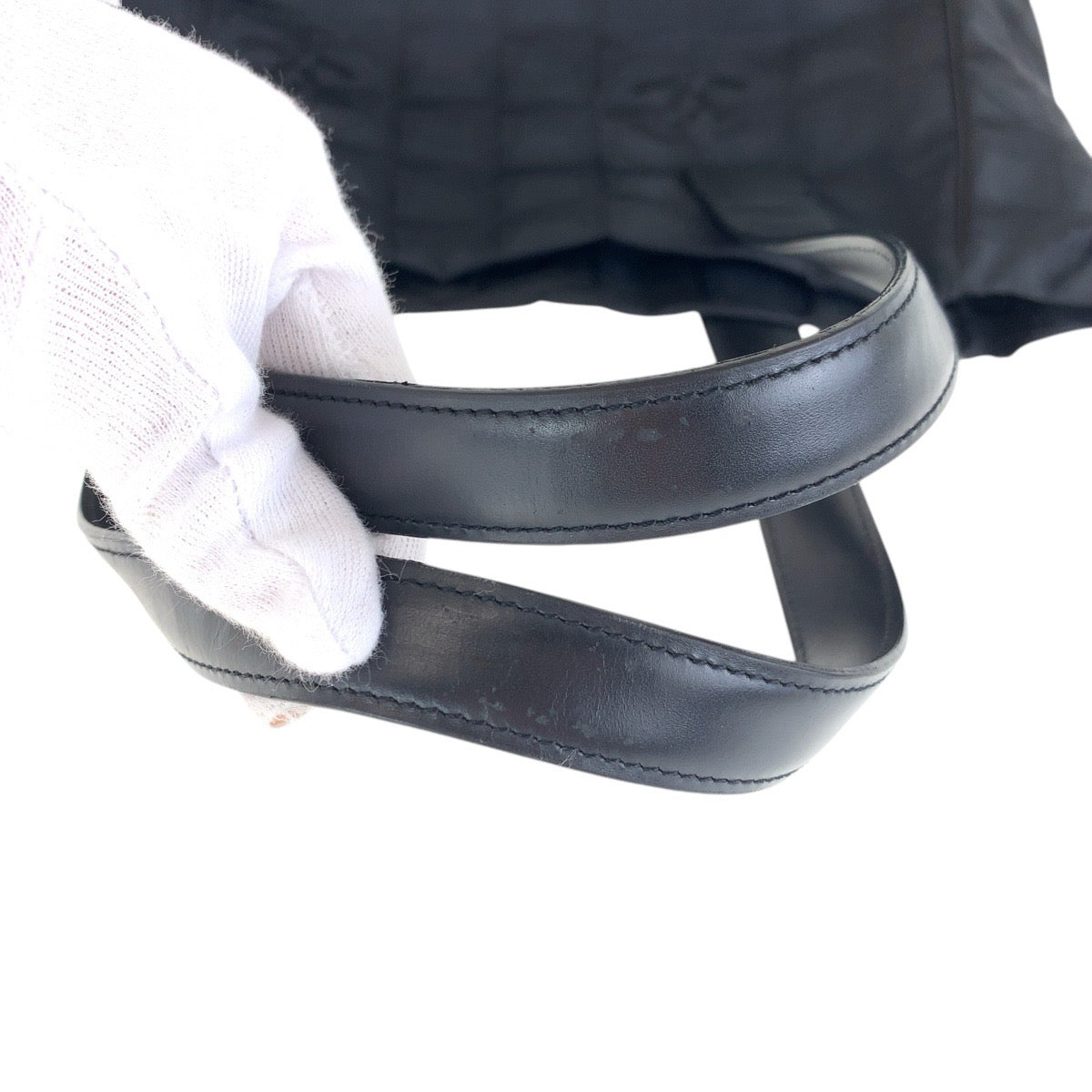 CHANEL Tote Bag Canvas, Leather Black GoldMetal Tote Bag Shoulder Bag New travel line COCO Mark Women Used Authentic