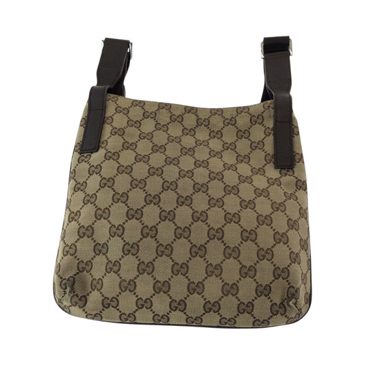 GUCCI Shoulder Bag 122793 GG canvas Beige Brown SilverMetal Shoulder Bag pochette Women(Unisex) Used Authentic