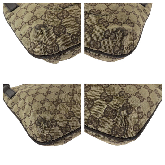 GUCCI Shoulder Bag 122793 GG canvas Beige Brown SilverMetal Shoulder Bag pochette Women(Unisex) Used Authentic