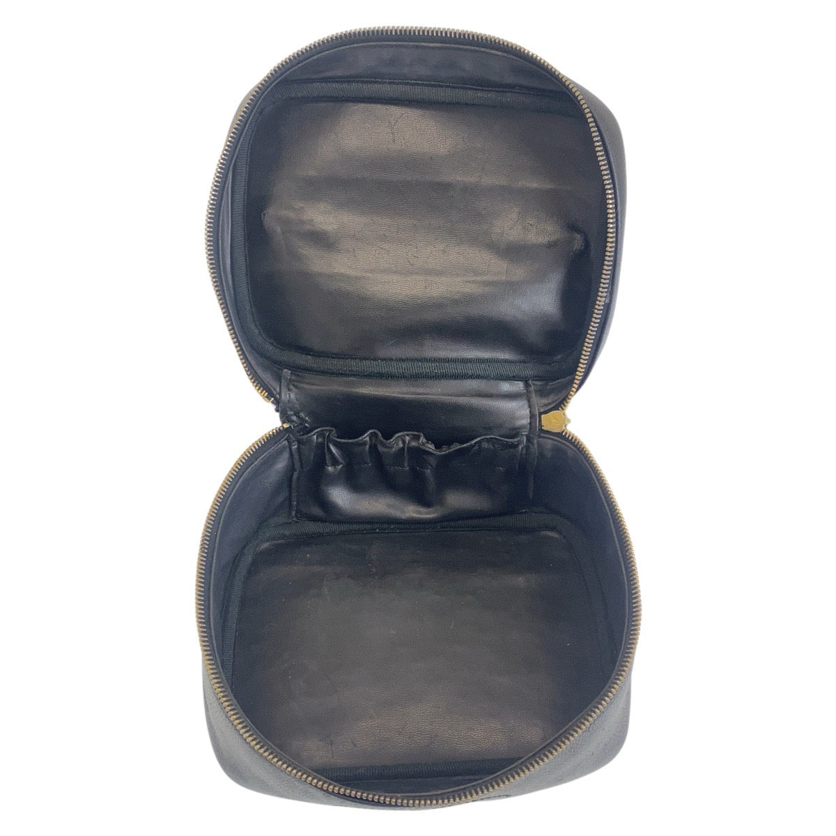 CHANEL Handbag Caviar skin black Handbags Vanity Bags Pouches COCO Mark Women Used Authentic