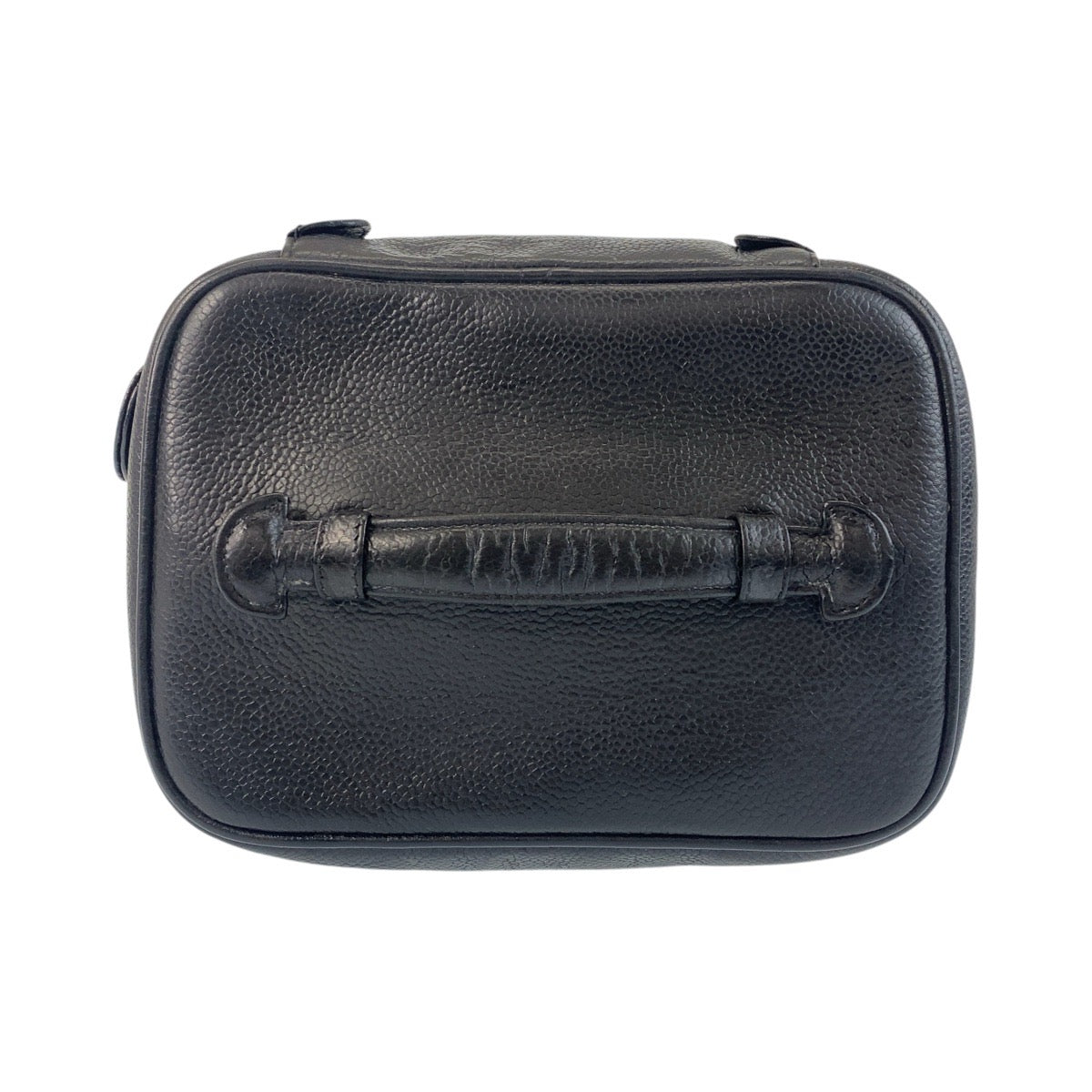 CHANEL Handbag Caviar skin black Handbags Vanity Bags Pouches COCO Mark Women Used Authentic