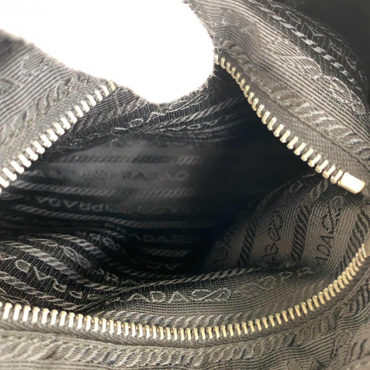 PRADA Backpack Nylon, Leather Black SilverMetal Backpacks & Daypacks Backpacks Test Triangle With logo Women Used Authentic