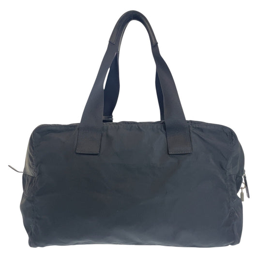 PRADA Boston Duffel bag Nylon black Boston Duffel bag Handbag Unisex Test Triangle With logo Women Used Authentic