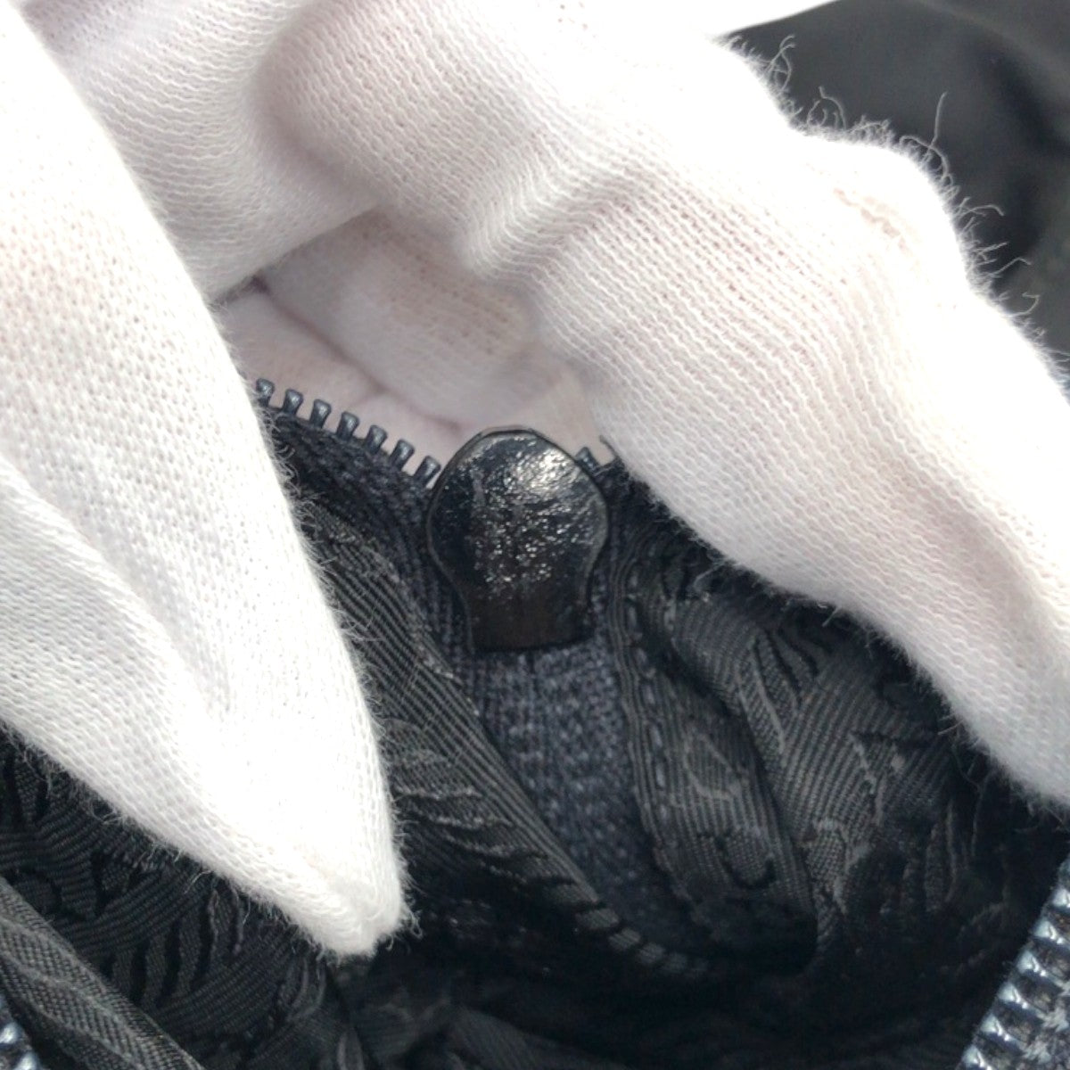 PRADA Tote Bag Nylon black Test Triangular logo