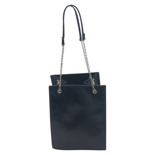 PRADA Handbag leather Black black Handbags, Pochettes, Accessory Pouches Chain pochette Women Used Authentic