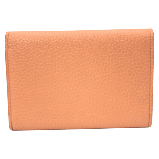 LOUIS VUITTON Tri-fold wallet M82149 leather beige Tri-fold wallet Compact wallet Portefeuille Capsine Women Used Authentic