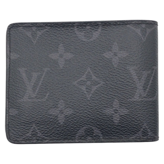 LOUIS VUITTON Bifold Wallet M62294 PVC Black black Bifold Wallet Compact Wallet Monogram Portefeuille Slender mens Used Authentic