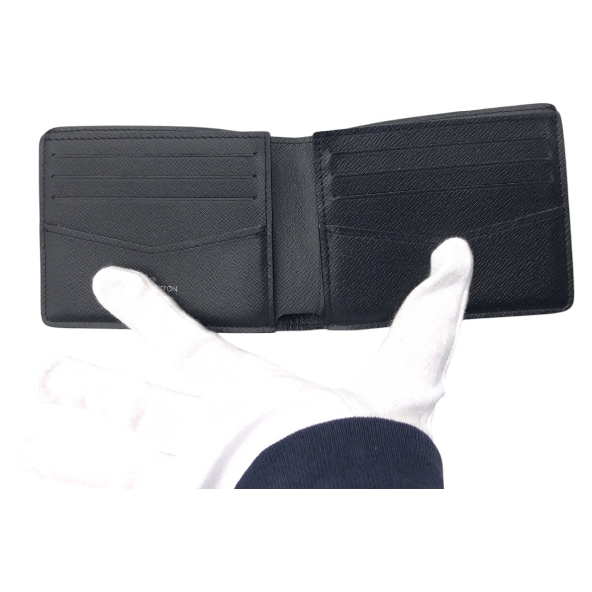 LOUIS VUITTON Bifold Wallet M62294 PVC Black black Bifold Wallet Compact Wallet Monogram Portefeuille Slender mens Used Authentic