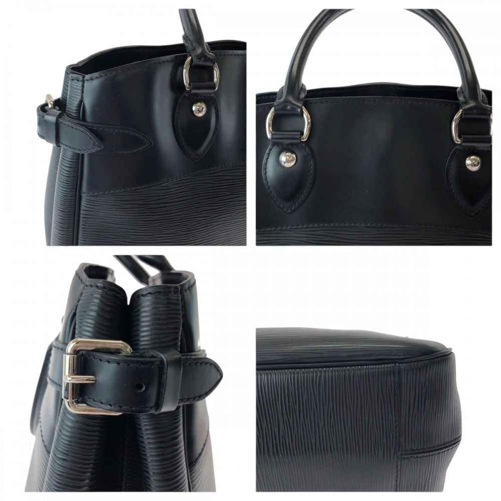 LOUIS VUITTON Handbag M59262 Epi Leather Noir Black SilverMetal Handbag Tote Bag Epi Passy PM Women Used Authentic