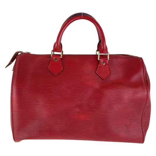 LOUIS VUITTON Handbag M43017 Epi Leather Red Gold Metal Handbag Boston Duffel bag Epi Speedy 30 Women Used Authentic