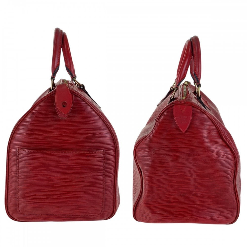 LOUIS VUITTON Handbag M43017 Epi Leather Red Gold Metal Handbag Boston Duffel bag Epi Speedy 30 Women Used Authentic