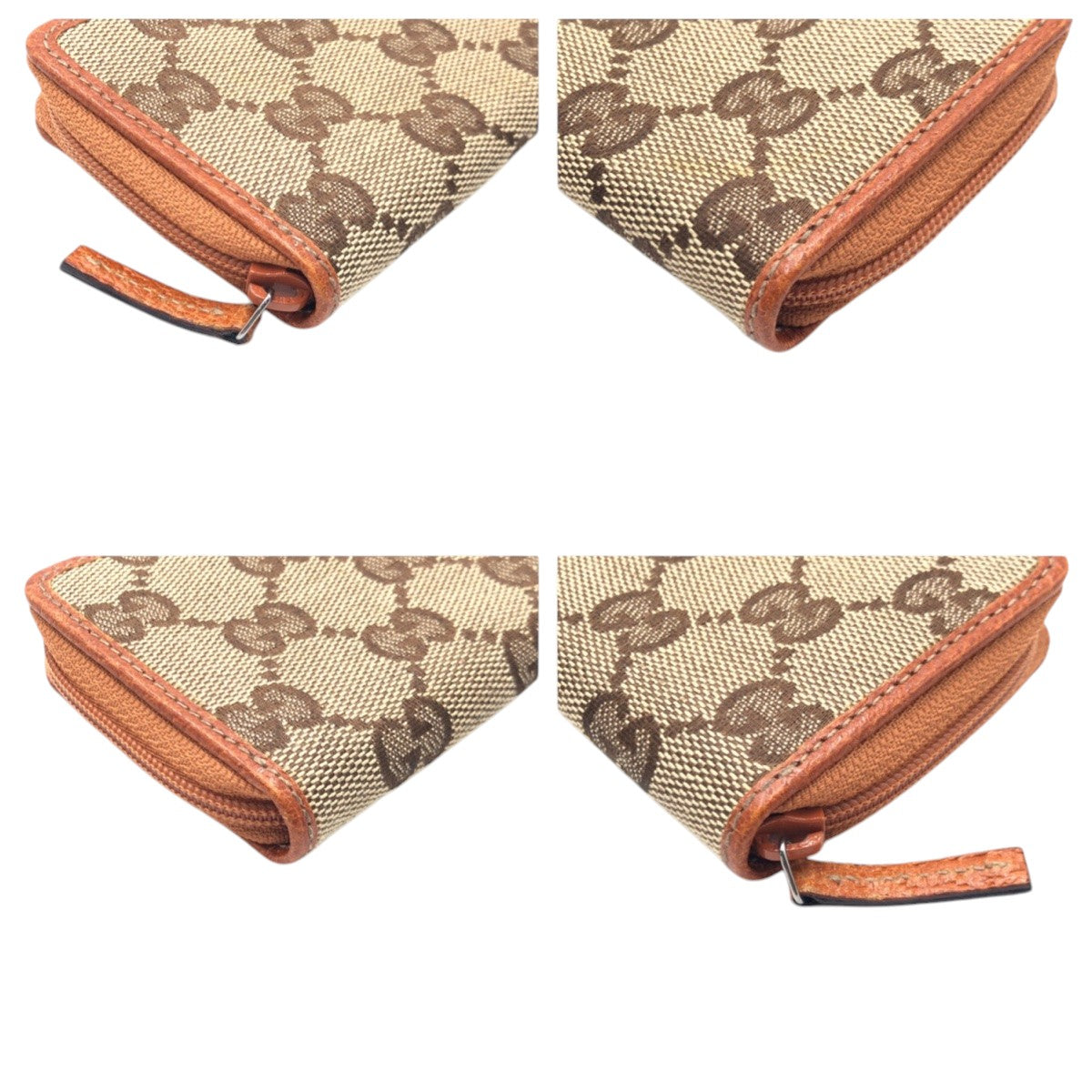 GUCCI Coin case 138098 0416 GG canvas Brown Card Case GG pattern Women(Unisex) Used Authentic