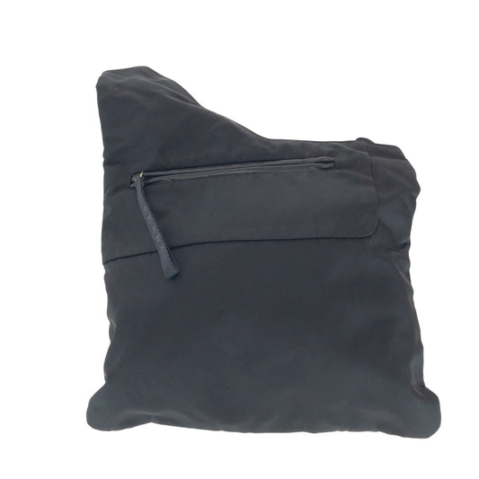 PRADA Shoulder Bag Nylon Black SilverMetal Shoulder Bag Sacoche Test Triangle With logo Women Used Authentic