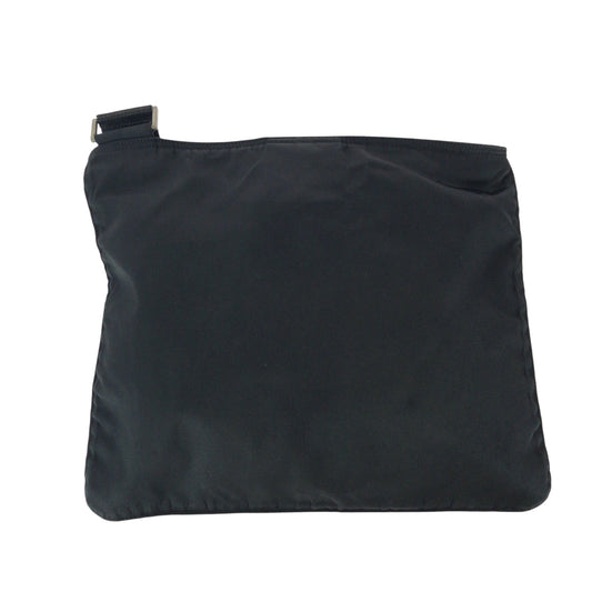 PRADA Shoulder Bag VA0053 Nylon Black SilverMetal Shoulder Bag pochette Test Triangle With logo Women(Unisex) Used Authentic