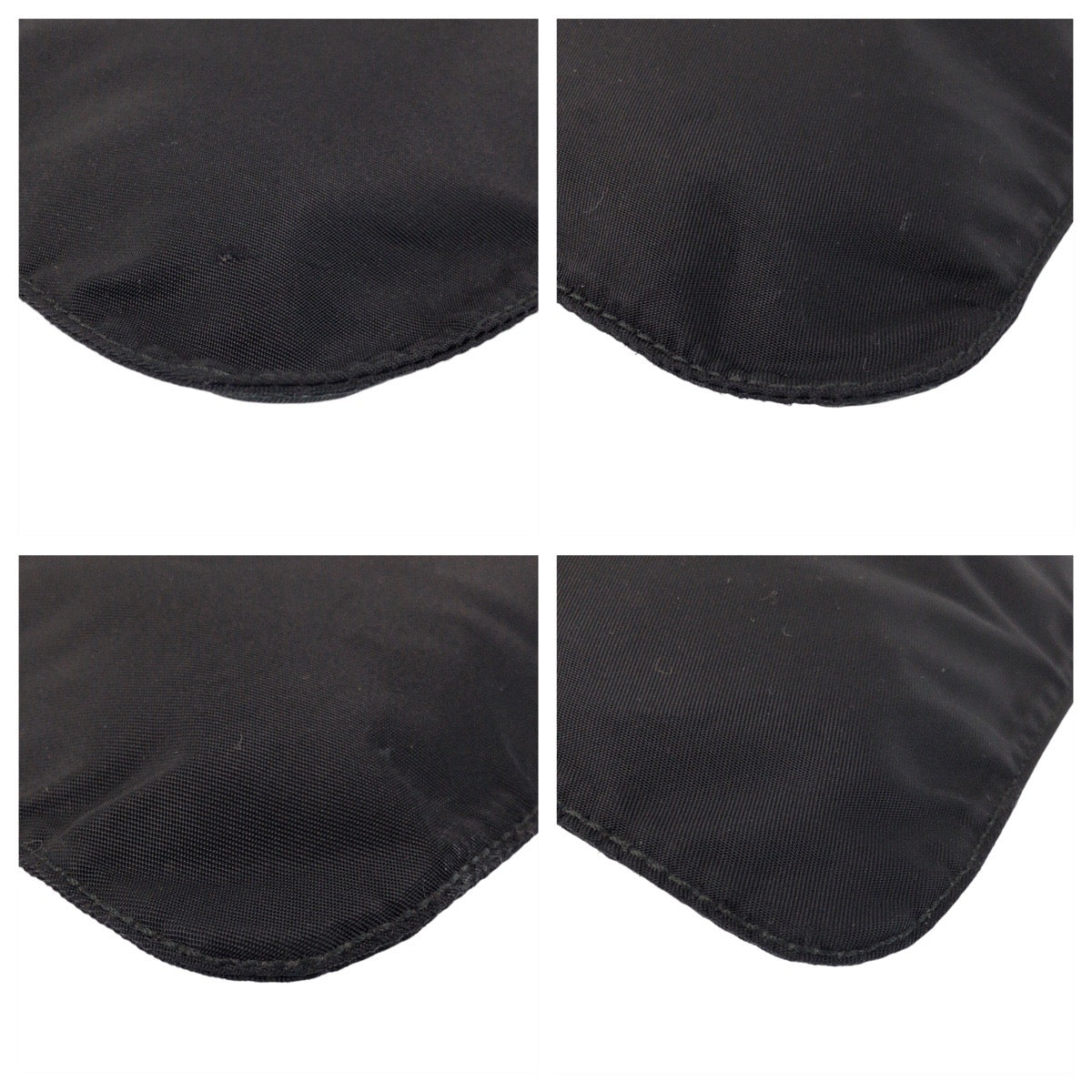 PRADA Shoulder Bag Nylon black Shoulder Bag Messenger bag Test Triangle With logo Women Used Authentic