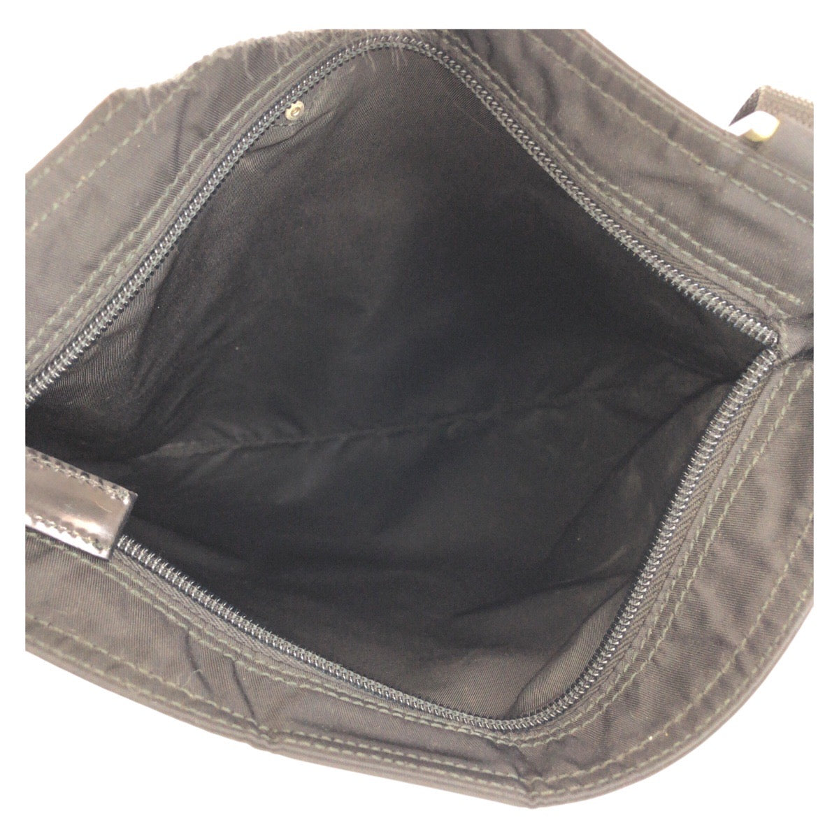 PRADA Shoulder Bag Nylon black Shoulder Bag Messenger bag Test Triangle With logo Women Used Authentic