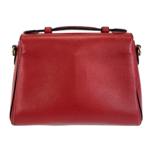 GUCCI Shoulder Bag 510302 leather Red Interlocking