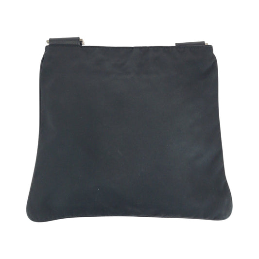 PRADA Shoulder Bag VA0053 Nylon black Shoulder Bag Sacoche Test Triangle With logo mens Used Authentic