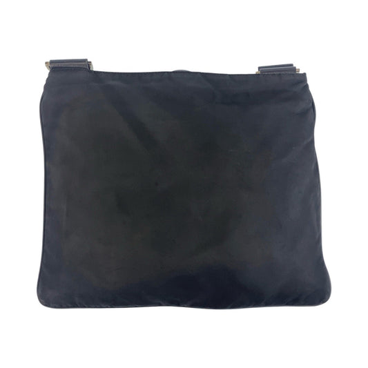 PRADA Shoulder Bag Nylon black Shoulder Bag Messenger bag Test Triangle With logo Women Used Authentic