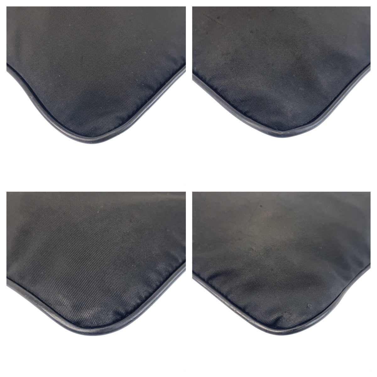 PRADA Shoulder Bag Nylon black Shoulder Bag Messenger bag Test Triangle With logo Women Used Authentic