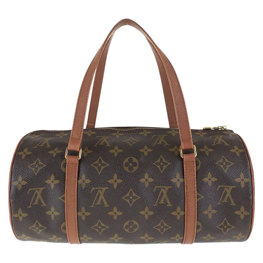 LOUIS VUITTON Handbag M51365 PVC, Leather Brown Gold Metal Handbags Mini Boston Duffel bag Papillon30 Women Used Authentic