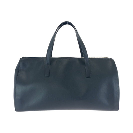 PRADA Boston Duffel bag leather Navy Gold Metal Boston Duffel bag Handbag Safiano Women(Unisex) Used Authentic