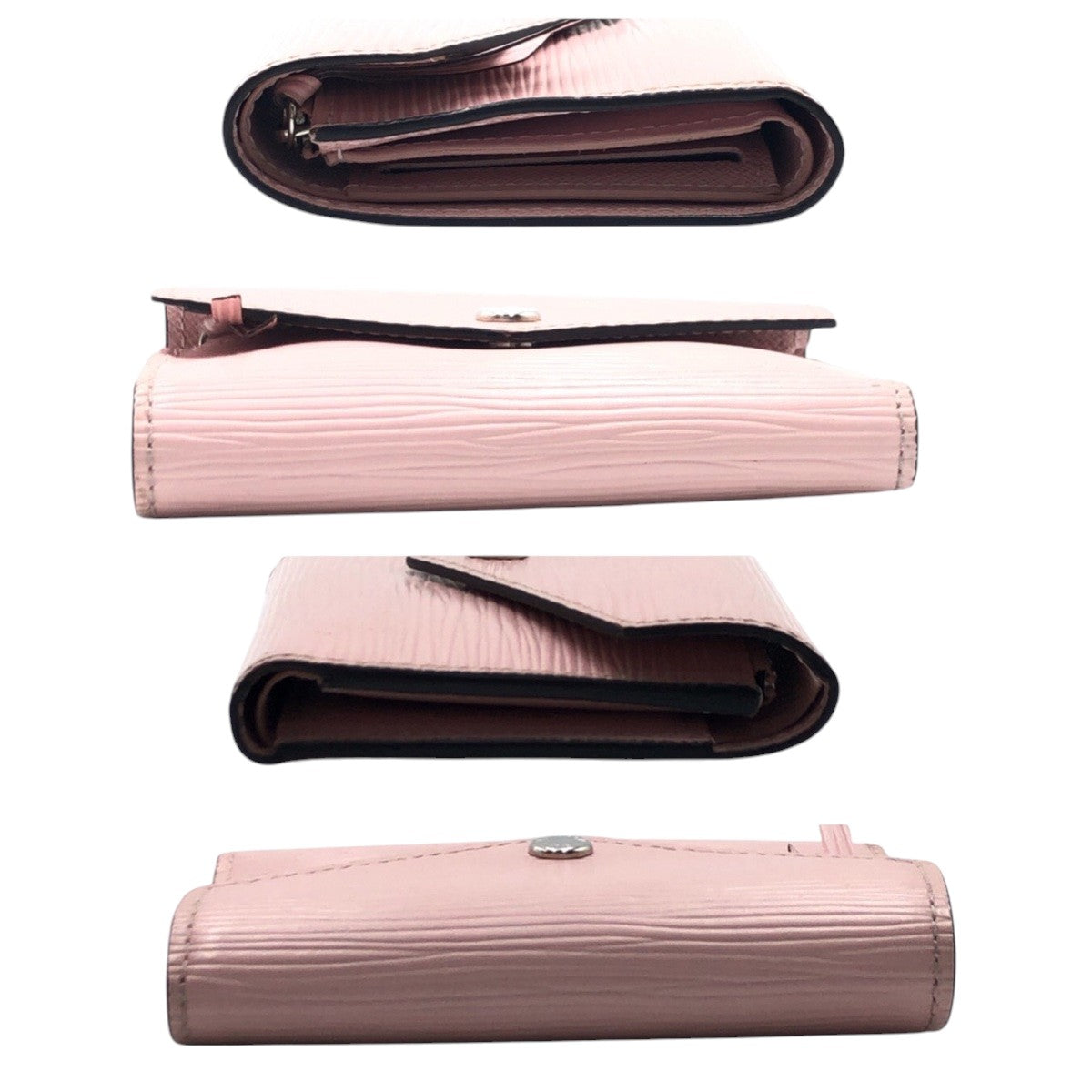 LOUIS VUITTON Tri-fold wallet M62946 Epi Leather Pink Rose Ballerine Tri-fold Wallet Folded Wallet Compact Wallet Epi Portefeuille Victorine Women Used Authentic