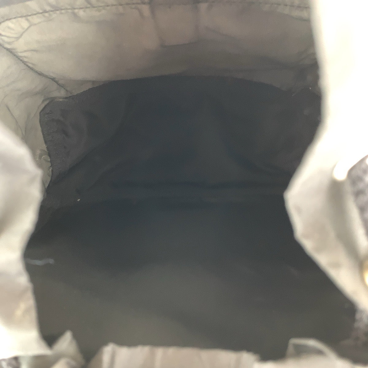 PRADA Backpack Nylon Black SilverMetal Backpacks & Daypacks Backpacks Test Triangle With logo Women Used Authentic