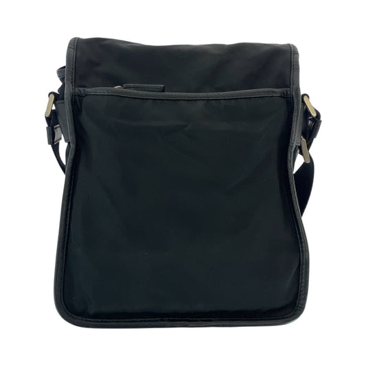 PRADA Shoulder Bag Nylon Black SilverMetal Shoulder Bag pochette Test Triangle With logo Women(Unisex) Used Authentic