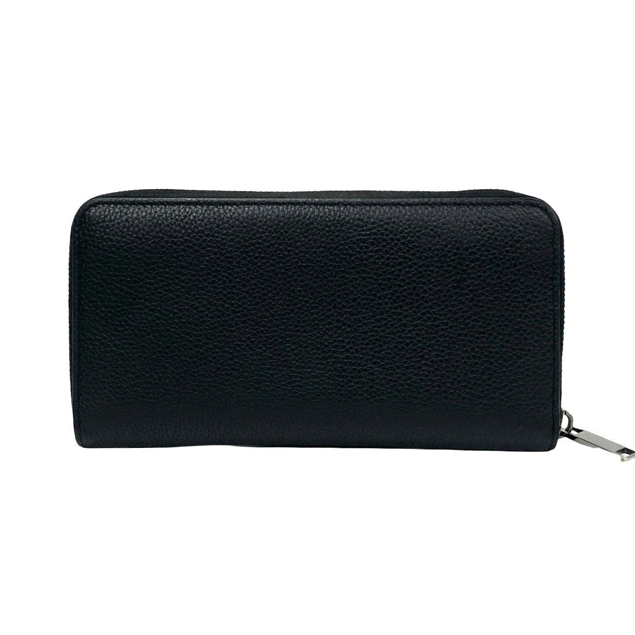 Dior Long Wallet Purse leather black