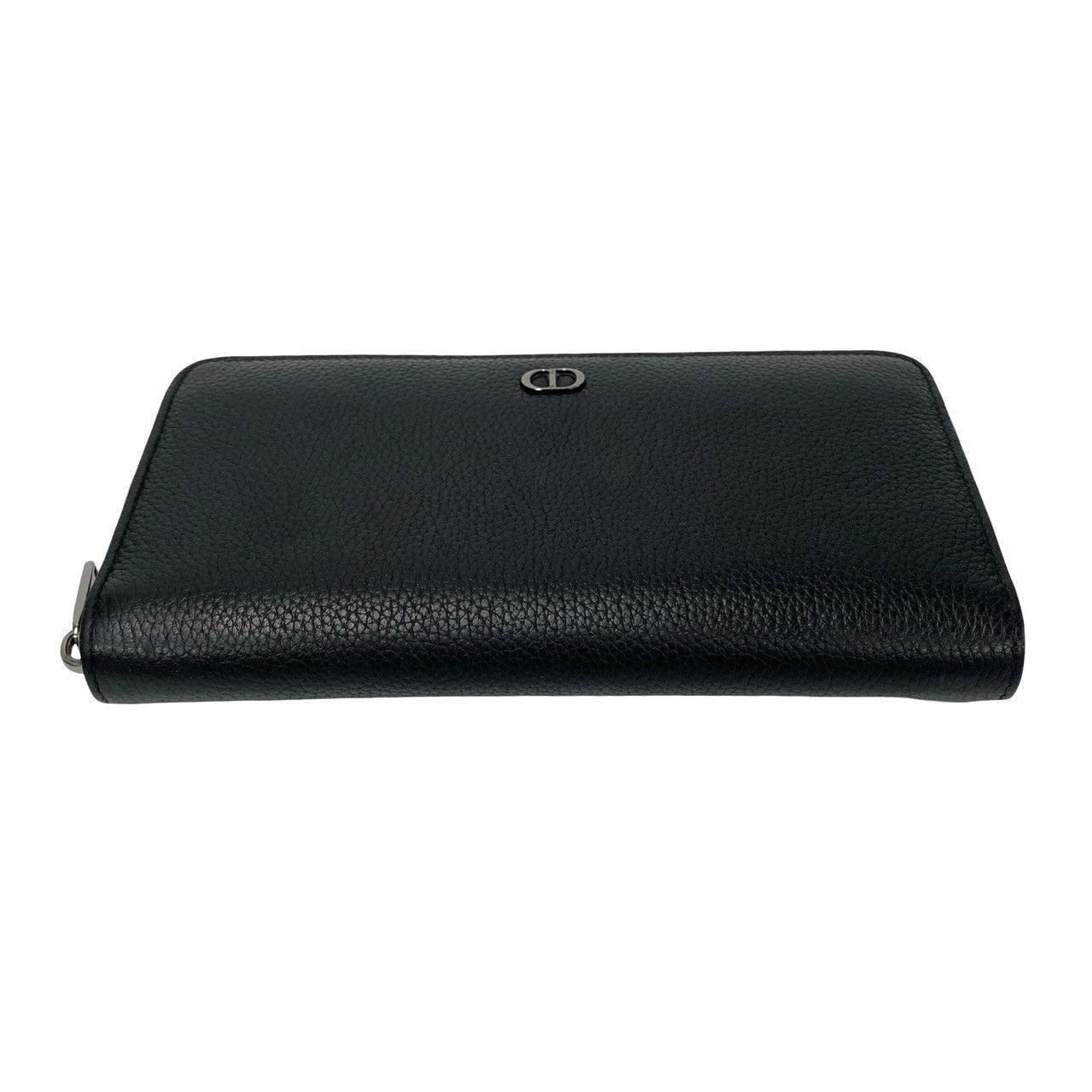 Dior Long Wallet Purse leather black